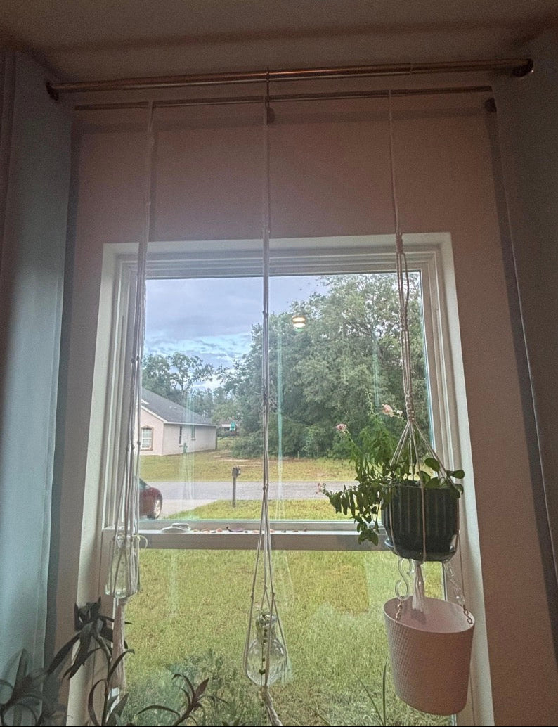 Handmade Navy Blue Macramé Plant Hanger