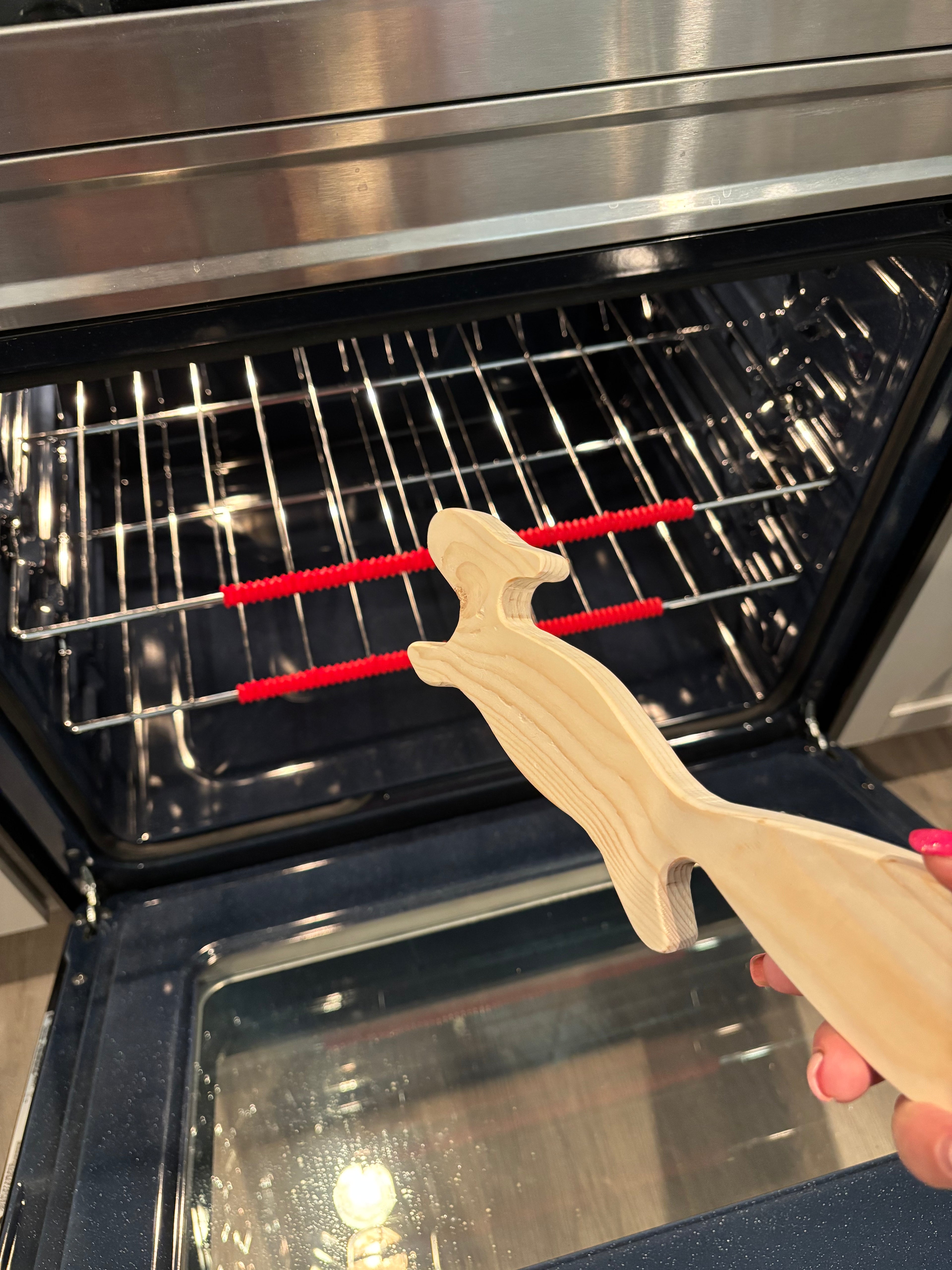Personalized Wooden Squirrel Oven Rack Puller