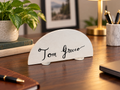 Personalized Hand-Lettered Desk Name Plate