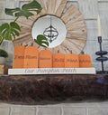 Personalized Wooden Family Pumpkin Blocks — product photo 1