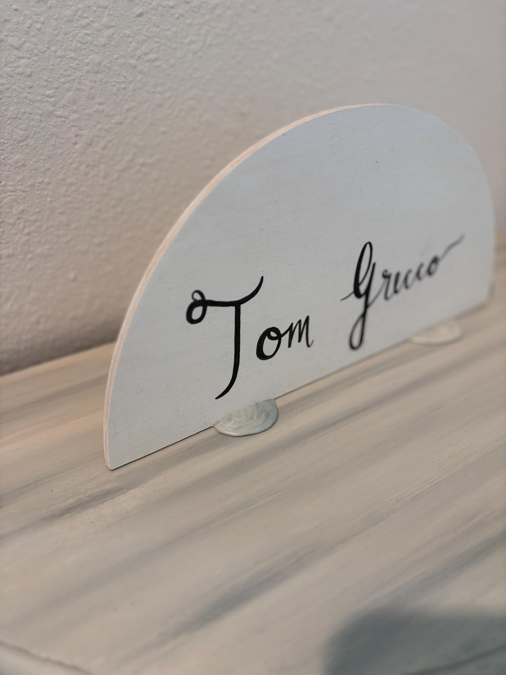 Personalized Hand-Lettered Desk Name Plate — product photo 3
