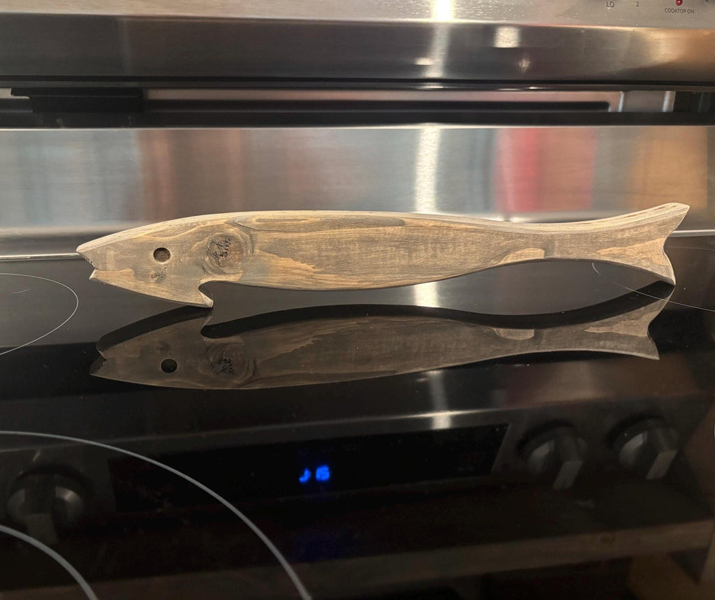 Personalized Wooden Fish Oven Rack Puller — product photo 2